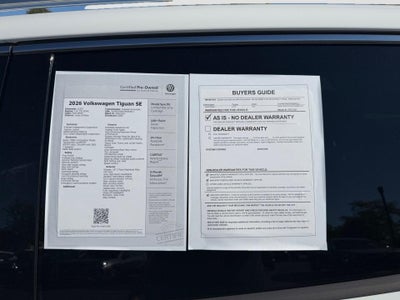 2026 Volkswagen Tiguan SE