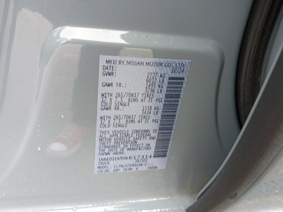 2025 Nissan Frontier Crew Cab PRO-4X 4x4