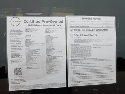 2025 Nissan Frontier PRO-4X