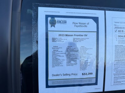 2023 Nissan Frontier Crew Cab Long Bed SV 4x4