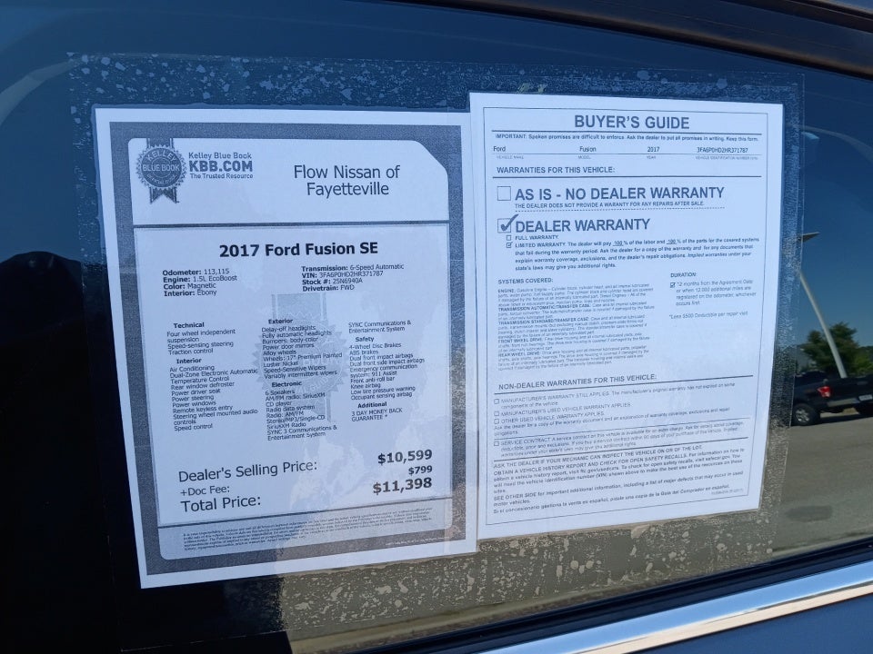 2017 Ford Fusion SE