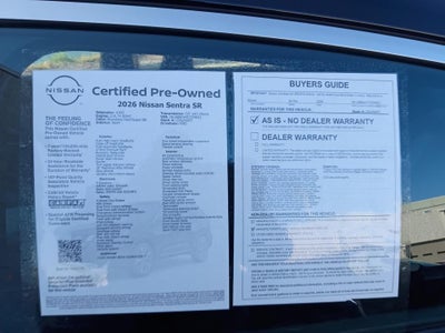 2026 Nissan Sentra SR