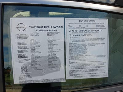 2026 Nissan Sentra SL
