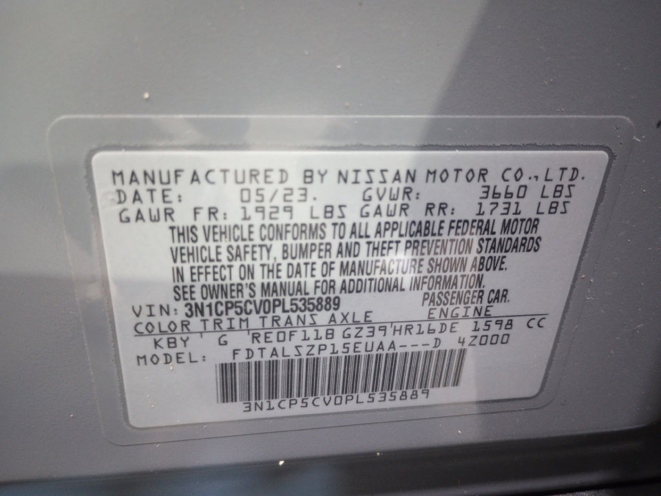 2023 Nissan Kicks SV Xtronic CVT