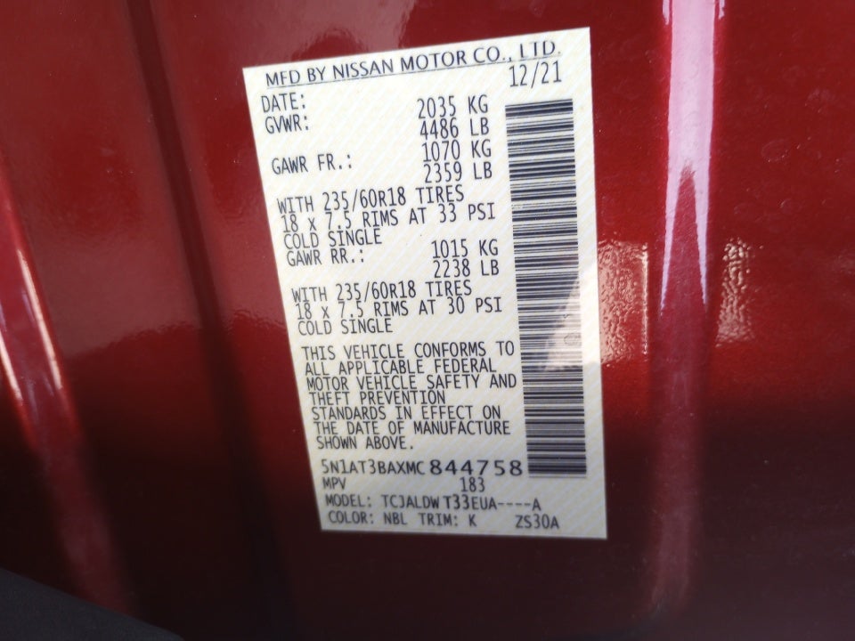 2021 Nissan Rogue SV FWD