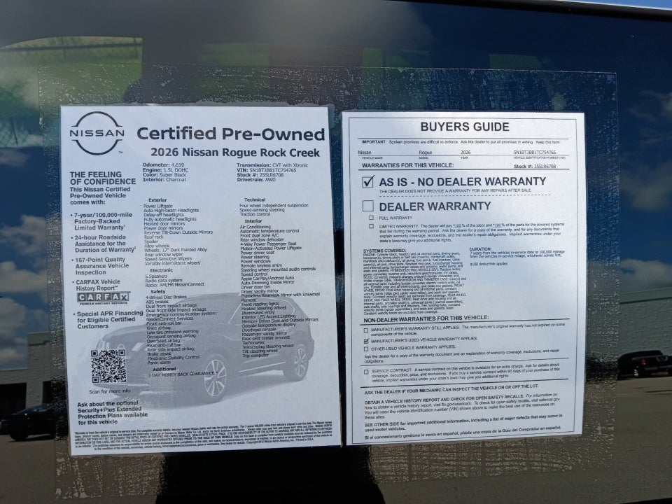 2026 Nissan Rogue Rock Creek
