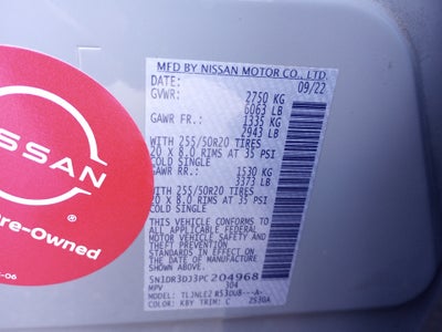 2023 Nissan Pathfinder Platinum 4WD