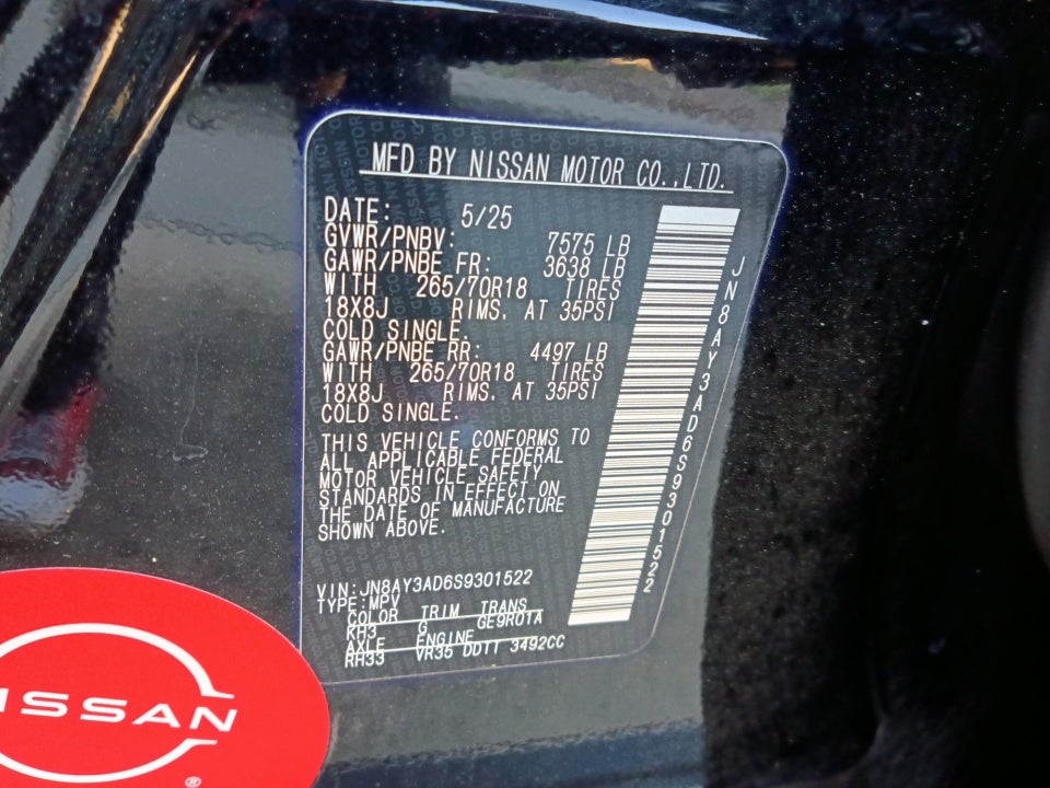 2025 Nissan Armada SV 2WD