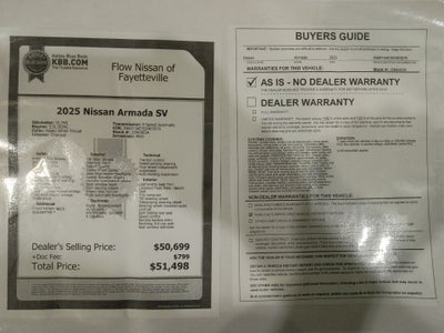 2025 Nissan Armada SV