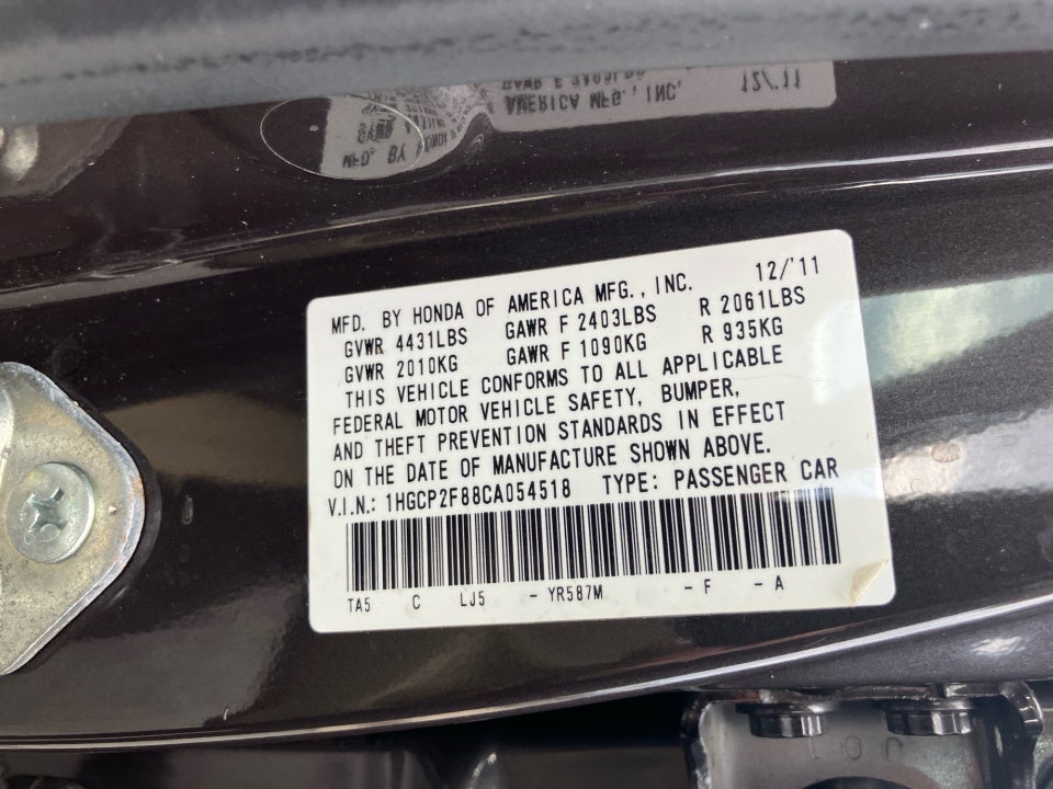 2012 Honda Accord EX-L