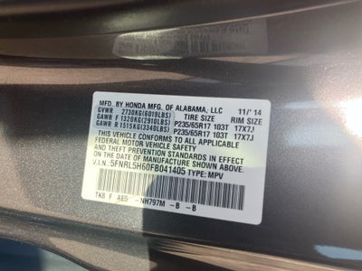 2015 Honda Odyssey EX-L