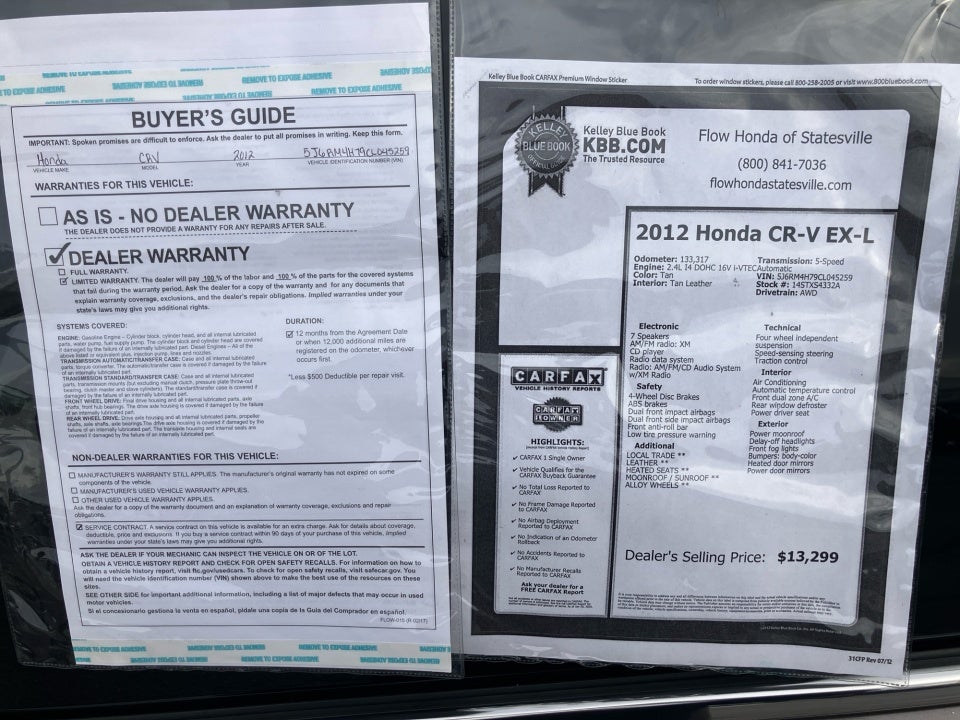 2012 Honda CR-V EX-L