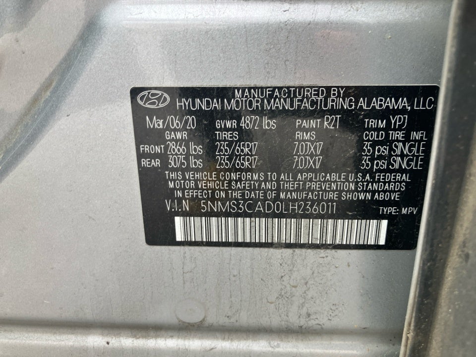 2020 Hyundai Santa Fe SEL