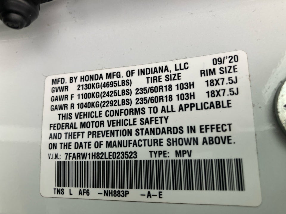 2020 Honda CR-V 2WD EX-L