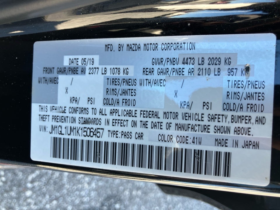 2019 Mazda Mazda6 Sport