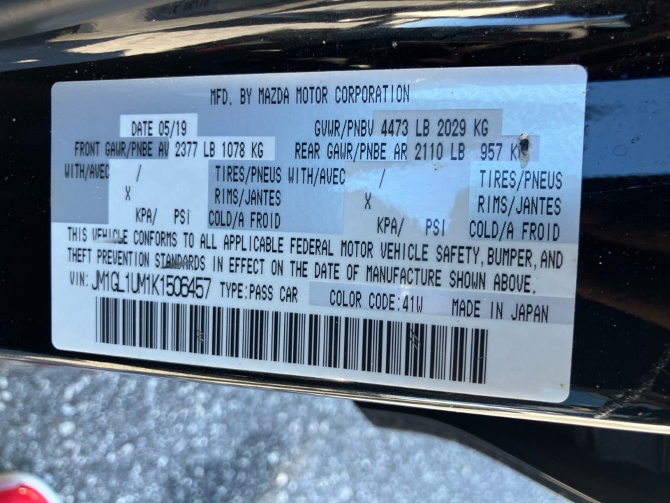 2019 Mazda Mazda6 Sport