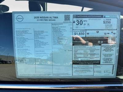 2026 Nissan Altima SR