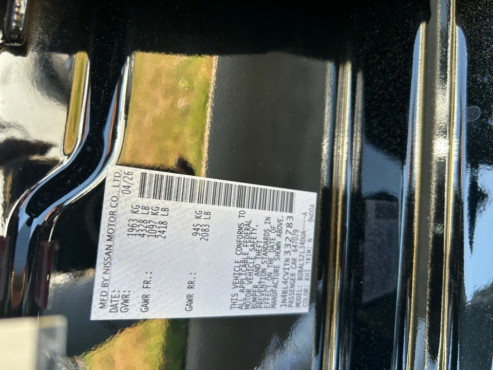 2026 Nissan Altima SR FWD