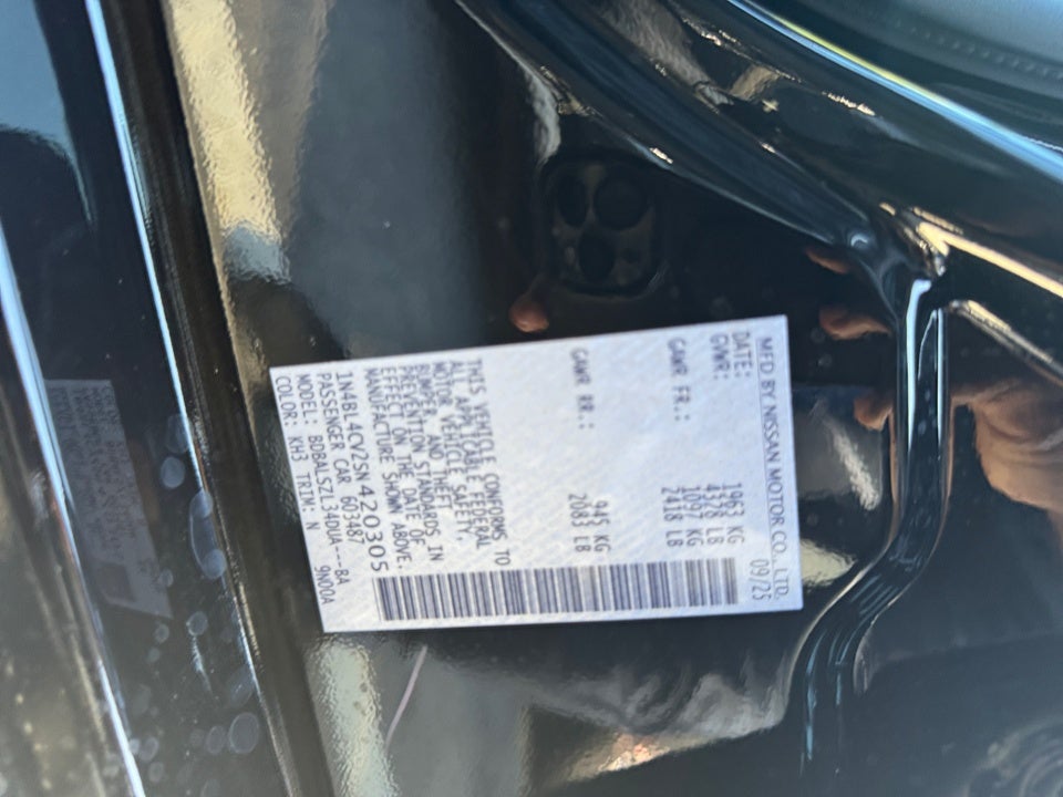 2025 Nissan Altima SR FWD