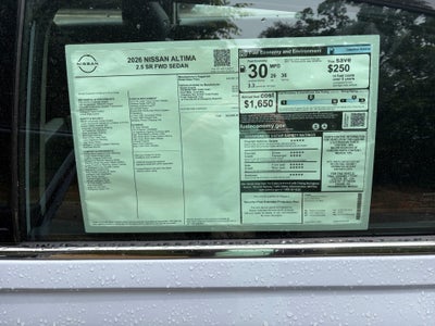 2026 Nissan Altima SR FWD
