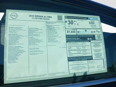 2026 Nissan Altima SR