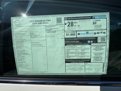 2025 Nissan Altima SR AWD