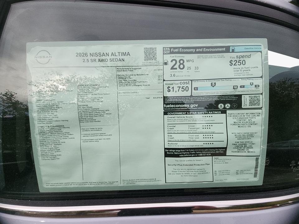 2026 Nissan Altima SR