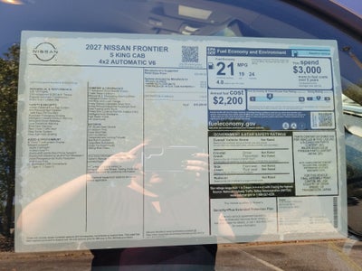 2027 Nissan Frontier S