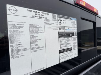 2026 Nissan Frontier King Cab S 4x2