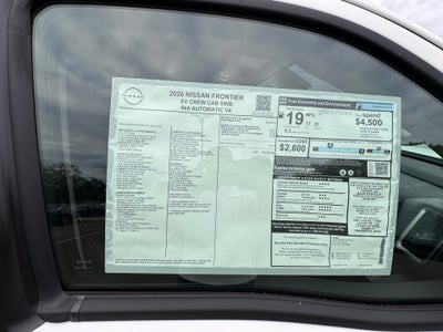 2026 Nissan Frontier Crew Cab SV 4x4