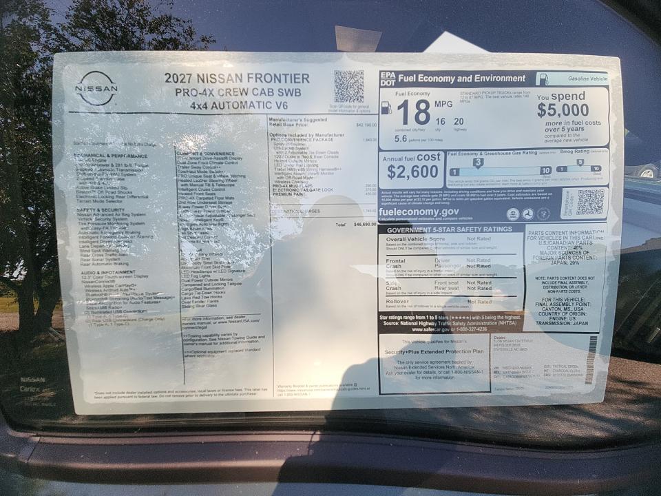 2027 Nissan Frontier PRO-4X