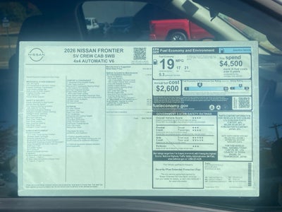 2026 Nissan Frontier Crew Cab S 4x4