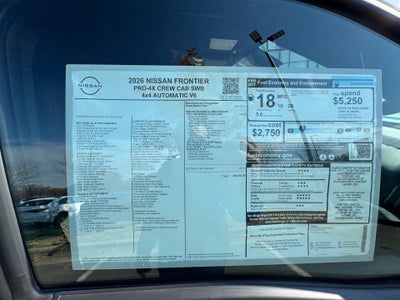 2026 Nissan Frontier Crew Cab PRO-4X 4x4