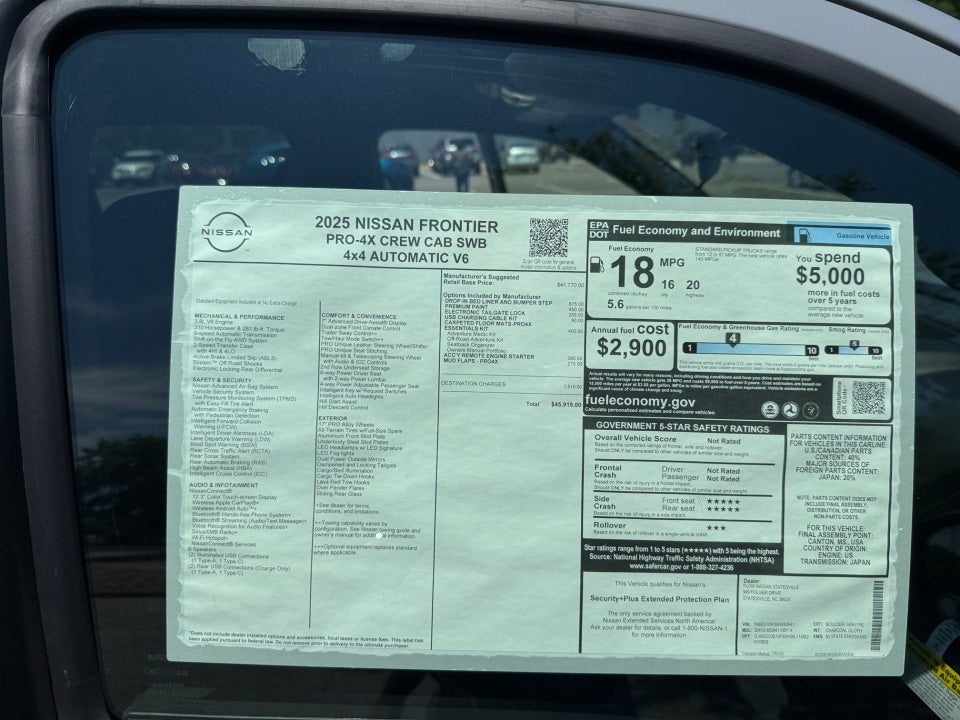 2025 Nissan Frontier Crew Cab PRO-4X 4x4