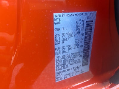 2026 Nissan Frontier Crew Cab PRO-4X 4x4