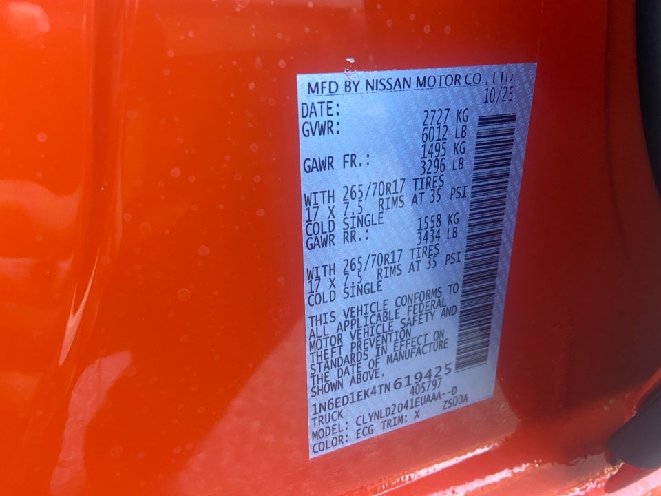 2026 Nissan Frontier Crew Cab PRO-4X 4x4