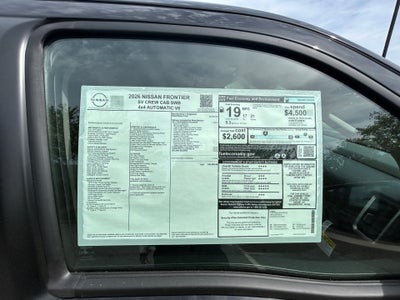 2026 Nissan Frontier Crew Cab SV 4x4