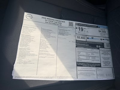 2026 Nissan Frontier Crew Cab SV 4x4