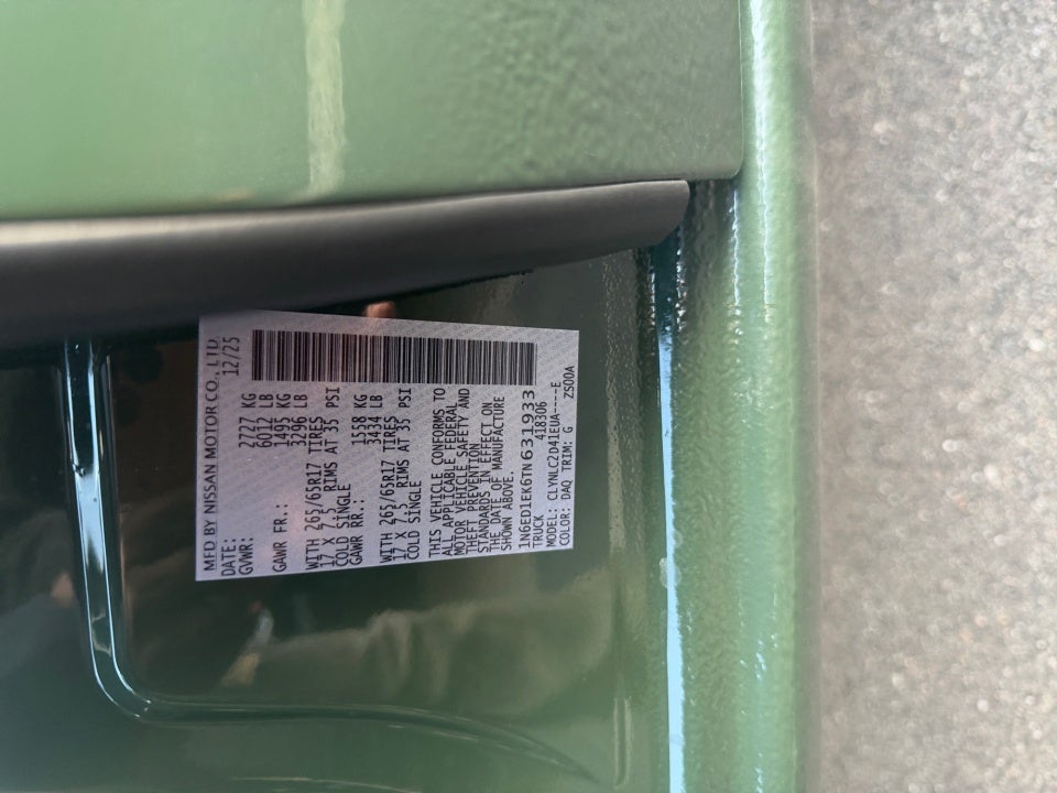 2026 Nissan Frontier Crew Cab SV 4x4