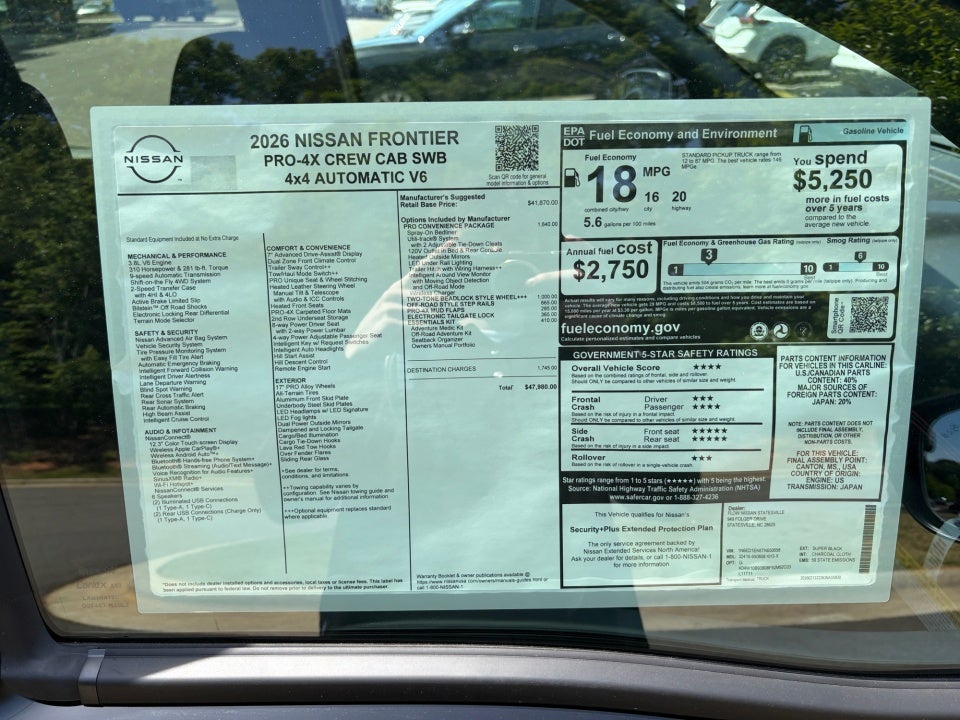 2026 Nissan Frontier Crew Cab PRO-4X 4x4