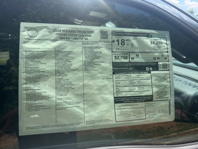 2026 Nissan Frontier Crew Cab PRO-4X 4x4