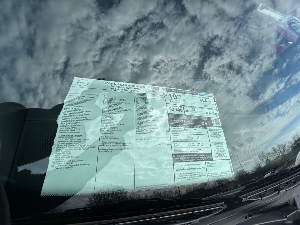 2026 Nissan Frontier Crew Cab SV 4x4