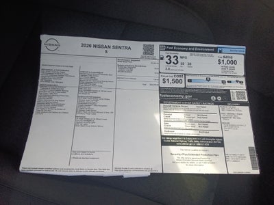 2026 Nissan Sentra S