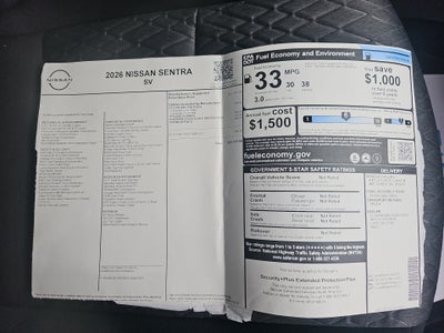 2026 Nissan Sentra SV