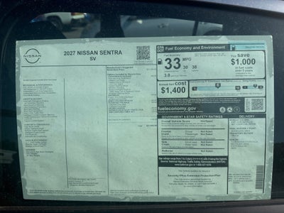 2027 Nissan Sentra SV