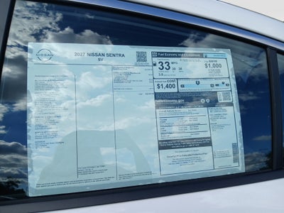 2027 Nissan Sentra SV
