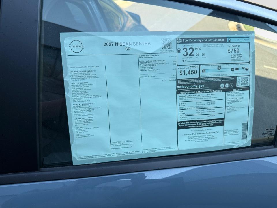 2027 Nissan Sentra SR