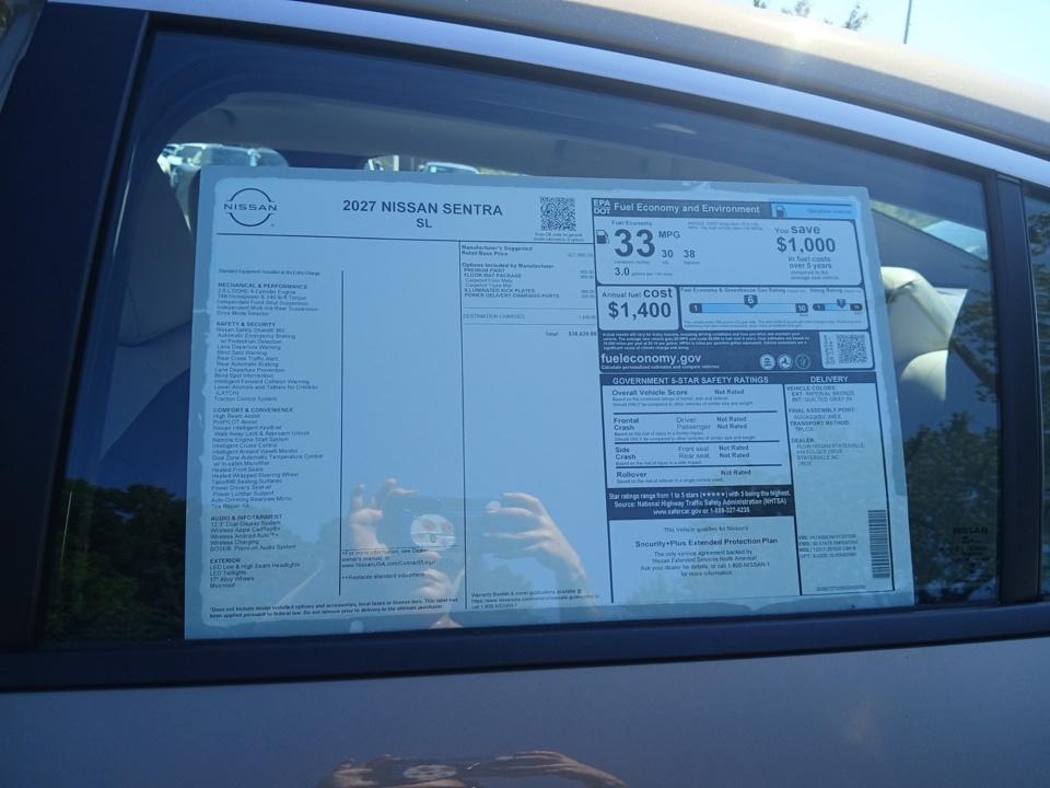 2027 Nissan Sentra SL