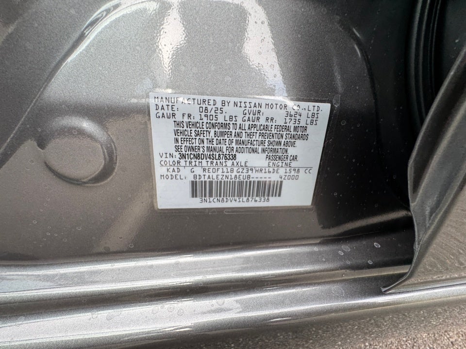 2025 Nissan Versa 1.6 S