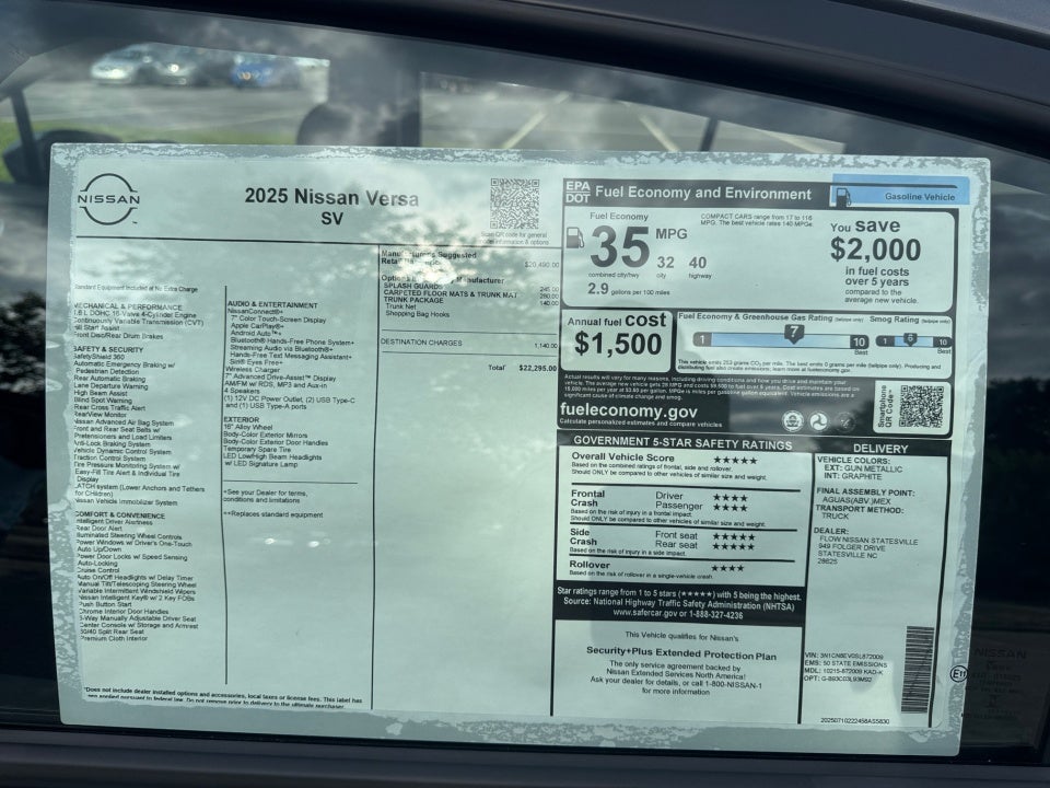 2025 Nissan Versa 1.6 SV